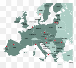 Cities Map Creart - Europe Africa Map Vector Png,Europe Map Png