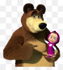 Bear Holding Masha - And The png