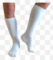 1 Pair - White Kneehigh Socks Knee High Socks White Png,Socks Png