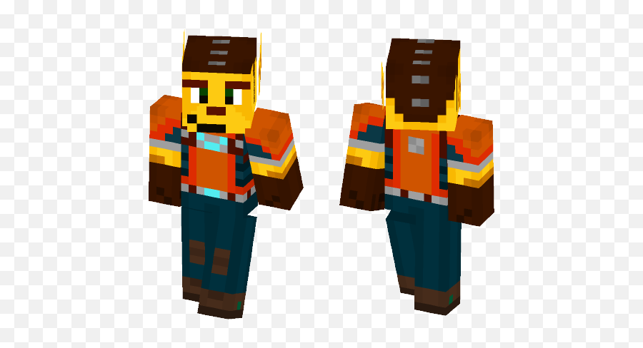 Download Ratchet And Clank Minecraft Skin For Free - Coconut Minecraft Skin Png,Ratchet And Clank Png