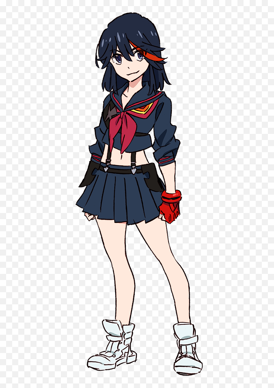 What Are Some Female Anime Characters With Short Black Hair - Kill La Kill  Matoi Ryuko Png,Anime Girls Transparent - free transparent png images -  