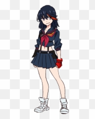 What Are Some Female Anime Characters With Short Black Hair - Kill La Matoi Ryuko png