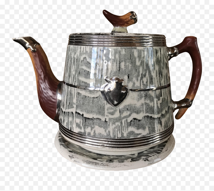 1930s Arthur Wood Silver Shield Teapot - Teapot Png,Silver Shield Png