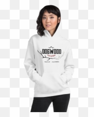 White Hoodie With Classic Dogwood Logo U2014 Tavern - Hoodie Png,Dogwood Png