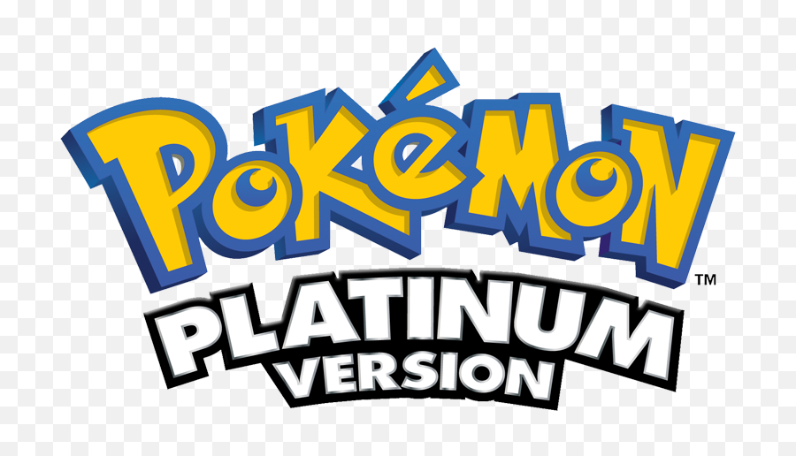 Logo For Pokémon Platinum - Pokemon Platinum Logo Png,Pokemon Platinum Logo