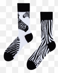 Regular Socks Zebra - Good Mood Socks Png,Zebra Png
