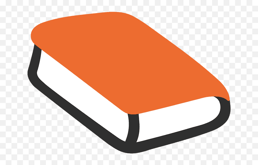 Orange Book Emoji Clipart - Homework Png,Book Emoji Png