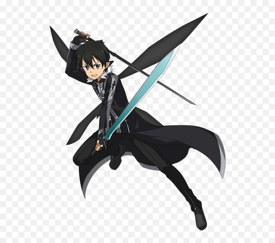 Anime Boy Kirito Png Clipart - Sword Art Online Kirito Alo Png,Anime Character Png