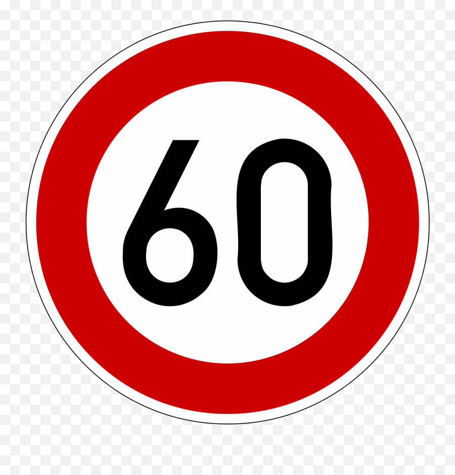 Download Hd Yield Sign Png - Maximum Speed Limit 60 Speed Limit 60 Kph,Yield Sign Png