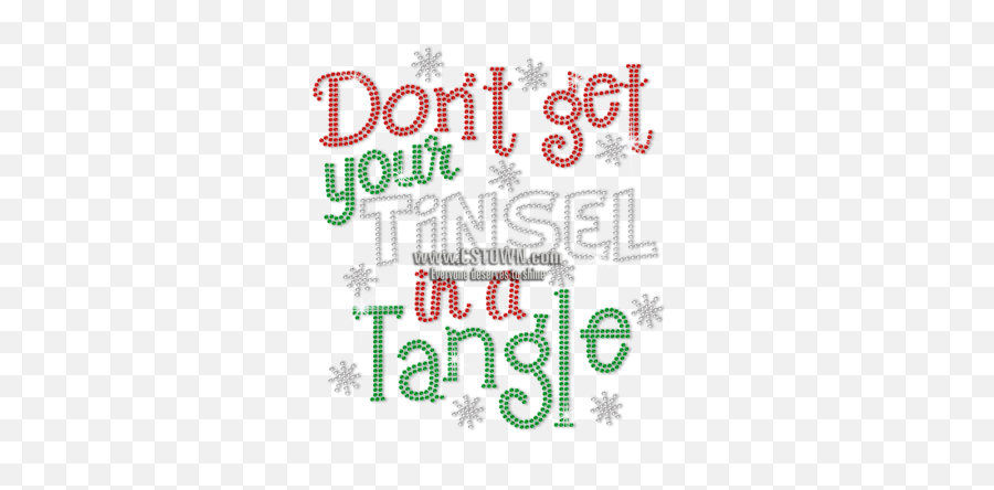 Donu0027t Get Your Tinsel In A Tangle Iron - Iron Illustration Png,Tinsel Png