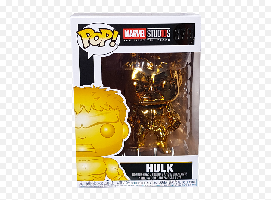 Marvel Studios 10th Anniversary - Hulk Gold Chrome Pop Vinyl Figure Pop Vinyl Png,Marvel Studios Png