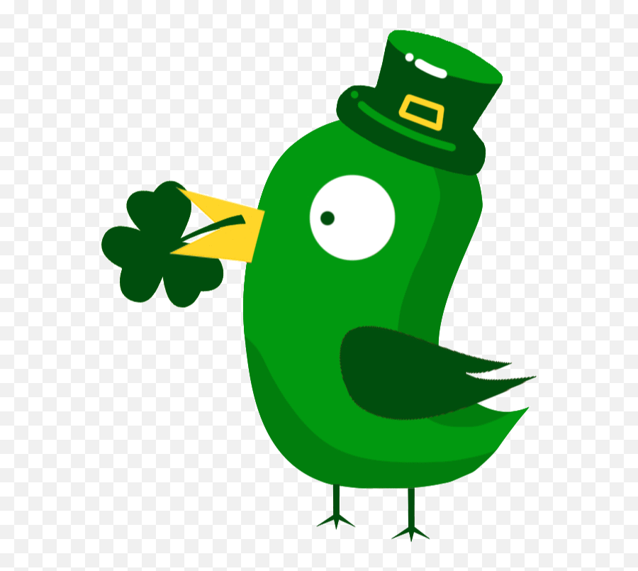 Download Green Bird With Clovers St - Saint Patricku0027s Day Clip Art Png,St Patrick Day Png