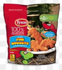 Fun Nuggets Dinosaur Chicken Tyson Brand - Dino Tyson Chicken Nuggets Png,Chicken Nugget Png