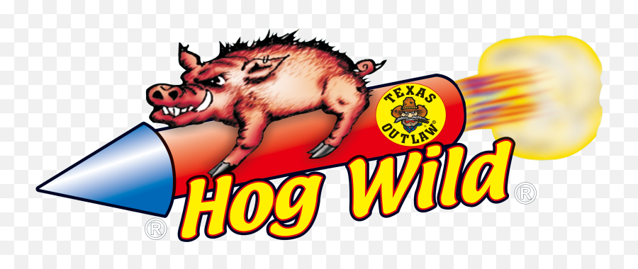Hog Wild Fireworks Logo Clipart - Full Size Clipart Texas Outlaw Fireworks Png,Hog Png