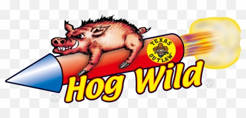 Hog Wild Fireworks Logo Clipart - Full Size Clipart Texas Outlaw Fireworks Png,Hog Png
