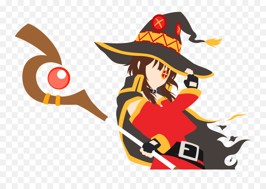 8k Ultra Hd Wallpaper - Konosuba Minimalist No Background Png,Megumin Png