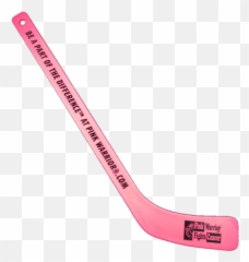 Pink Warrior - Hockey Stick Png