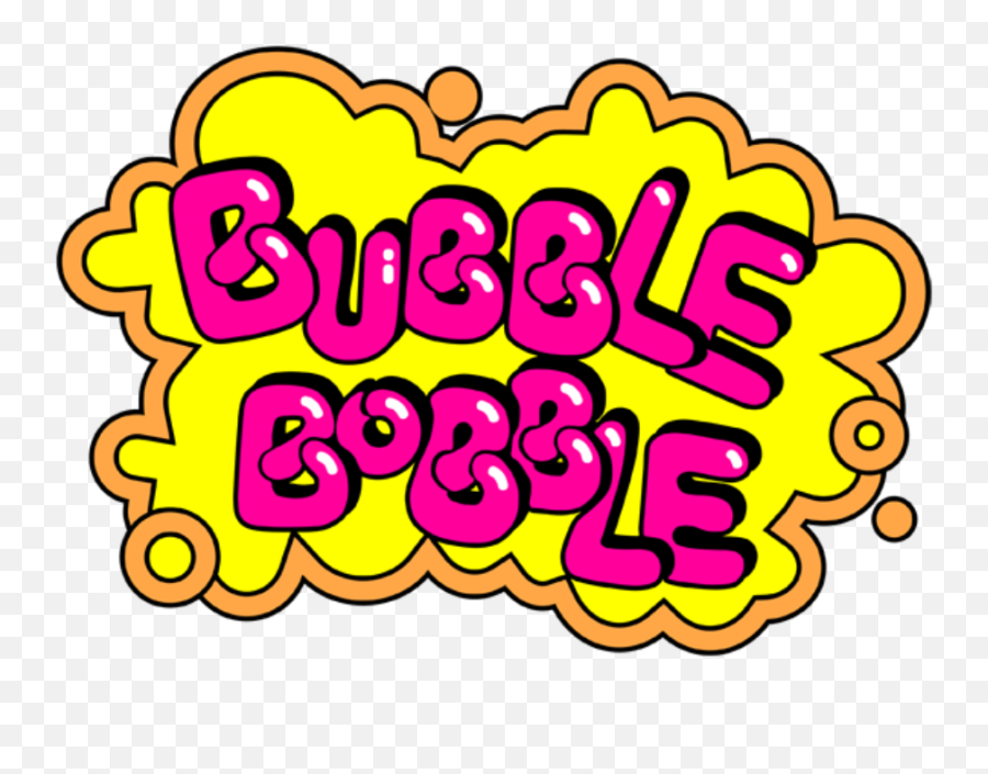 Comic Book Action Bubbles - Bubble Bobble Arcade Logo Png Bubble Bobble Arcade Logo,Comic Book Bubble Png