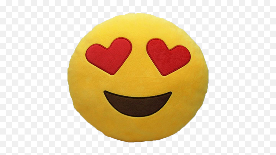 Download Love Heart Emoji Pillow - Full Size Png Image Pngkit Emoji Pillow,Yellow Heart Emoji Png