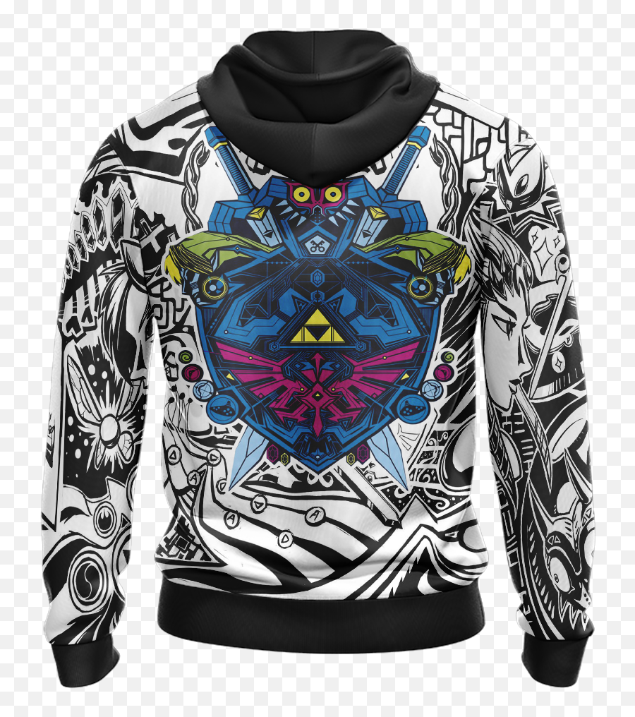 Legend Of Zelda Hylian Shield Game Version Unisex 3d Hoodie - Long Sleeve Png,Hylian Shield Png