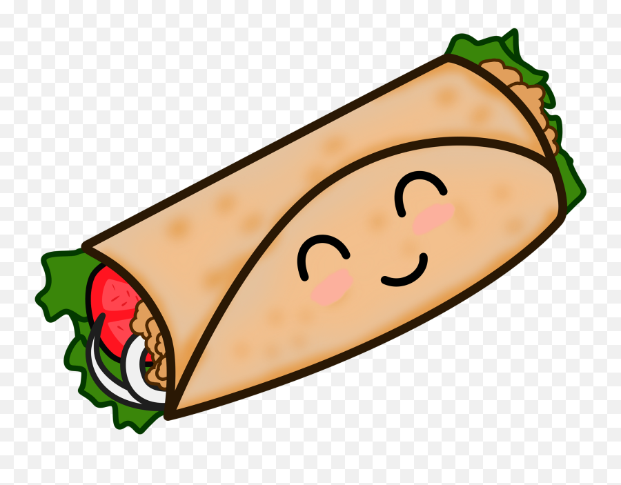 Cute Taco Clipart - Burrito Clipart Png,Taco Clipart Png
