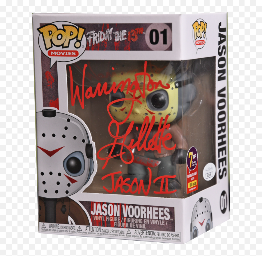 Signature Series Jason Voorhees Signed Pop - Warrington Gillette Friday The 13th Funko Pop Png,Jason Voorhees Transparent