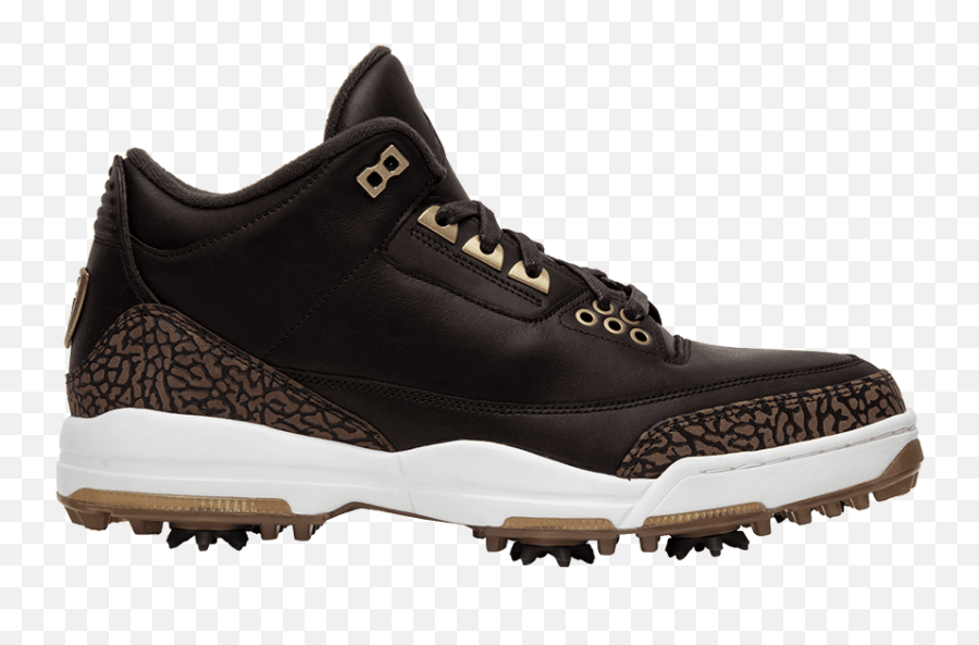 Jordan Golf Shoes - Jordan 3 Golf Shoes Transparent Air Jordan 3 5lab3 Reflective Black Png,Jordan Shoe Png