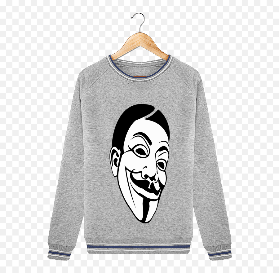Download Hd Sweat Col Rond Stella Trips Tipped Guy Fawkes - Long Sleeve Png,Guy Fawkes Mask Transparent
