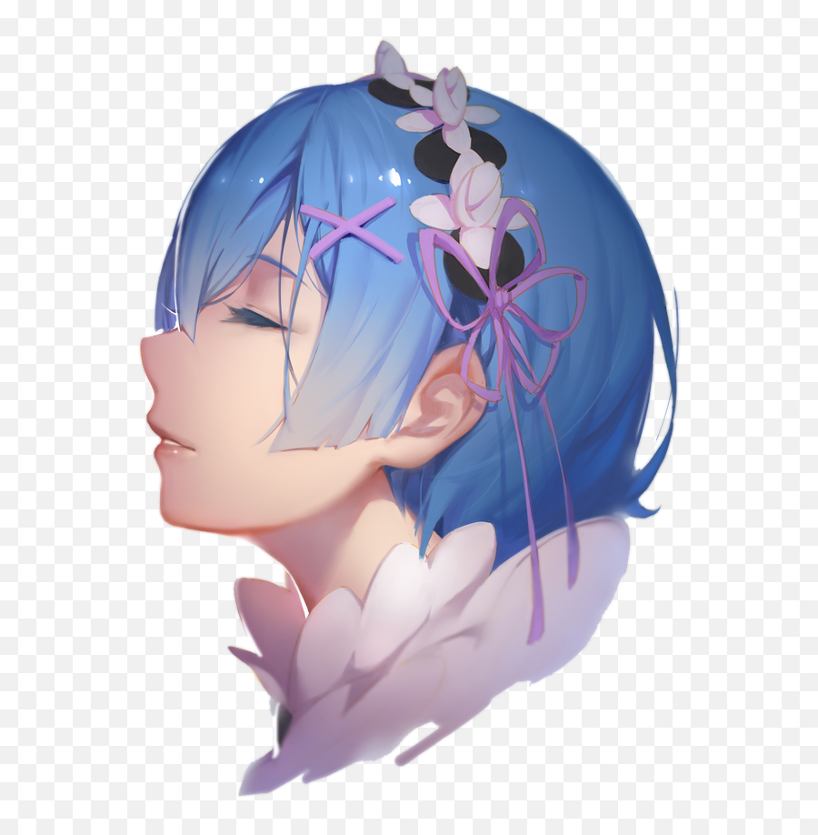 Rezero - Rem Art Print By Moath Xsmall In 2020 Anime Rem Art Png,Rem Re Zero Png