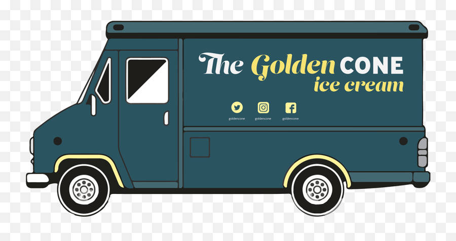 Download Fictitious Ice Cream Truck With Billboard And - Commercial Vehicle Png,Ice Cream Truck Png