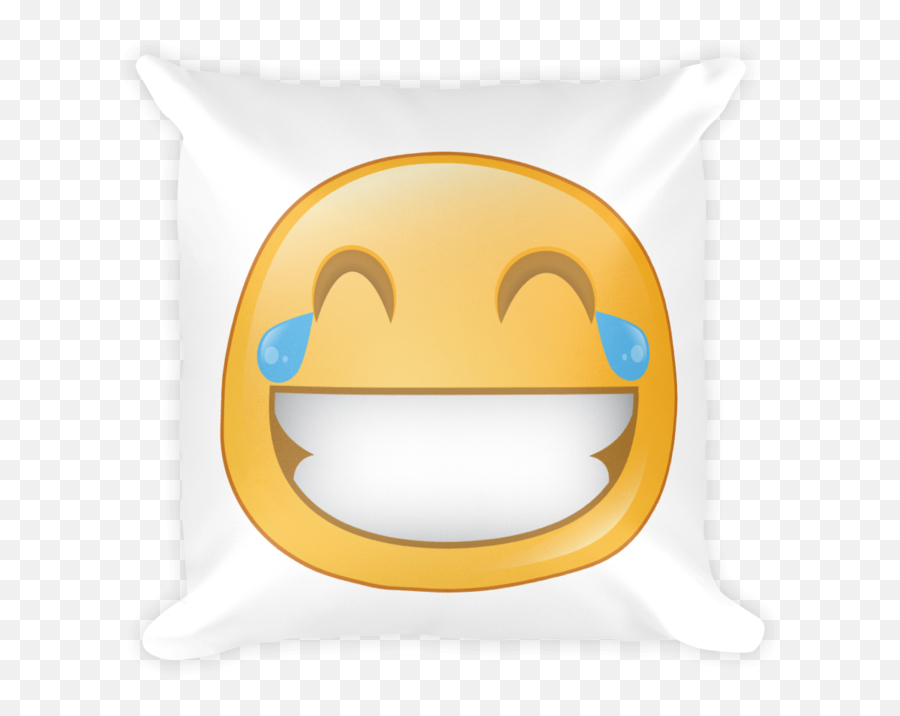 Download Expressive Laughing Square Stuffed Pillow - Face Cushion Png,Laugh Cry Emoji Png