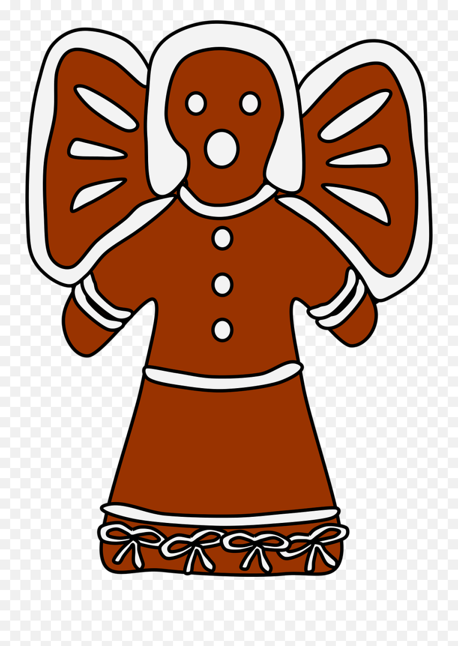 Angel Christmas Cookie Transparent Png Images - Gingerbread Clip Art,Christmas Cookie Png