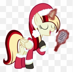 Alicorn Oc Artist Glessmlp Christmas Hat - Santa Claus Fictional Character png