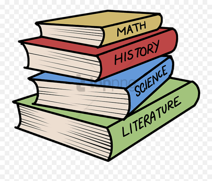 Stack Of Books Drawing Easy - Easy Drawing Of Books Png,School Books Png
