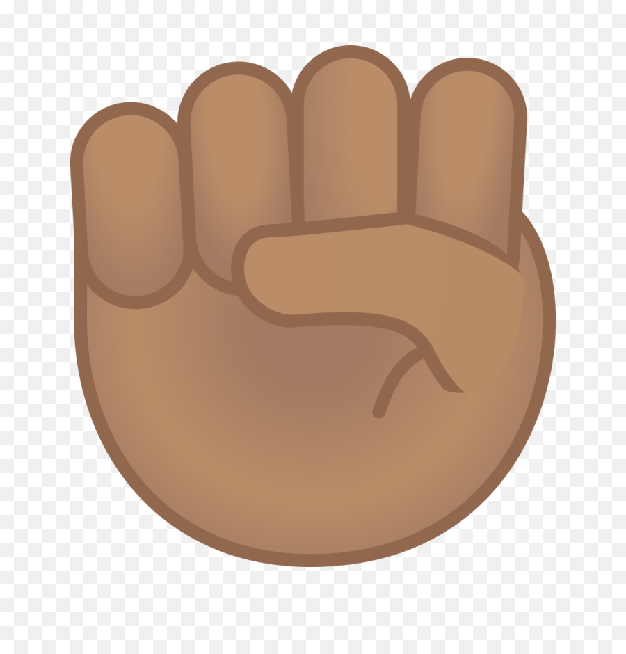 Raised Fist Medium Skin Tone Icon - Raised Fist Pump Emoji Png,Raised Hands Png