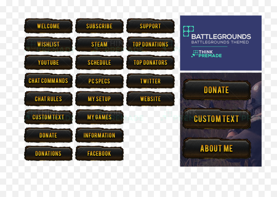 Twitch Panels - Label Png,Player Unknown Battlegrounds Png