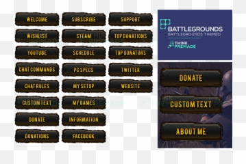 Twitch Panels - Label png