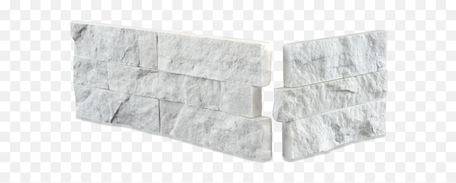Slim Line Rock Panel In White Quartz Stacked Stone - Solid Png,Stone Wall Icon