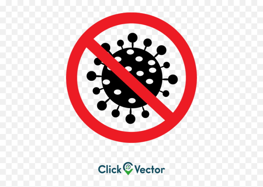 Corona Virus Symbol Vector Png Stop Sign Free Icon