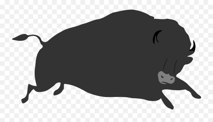 Jumping Black Bison Png Svg Clip Art For Web - Download Animated Buffalo Running,Bison Icon