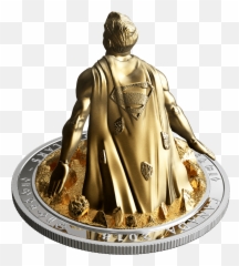 Superman The Last Son Of Kryptonu201d Pure Silver Gold - Plated Coin png