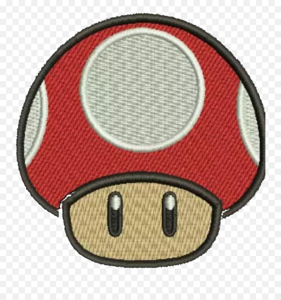 Mario Mushroom Power - Up Iron On Patch Mario Mushroom Iron On Hat Patch Png,Super Mario Mushroom Icon