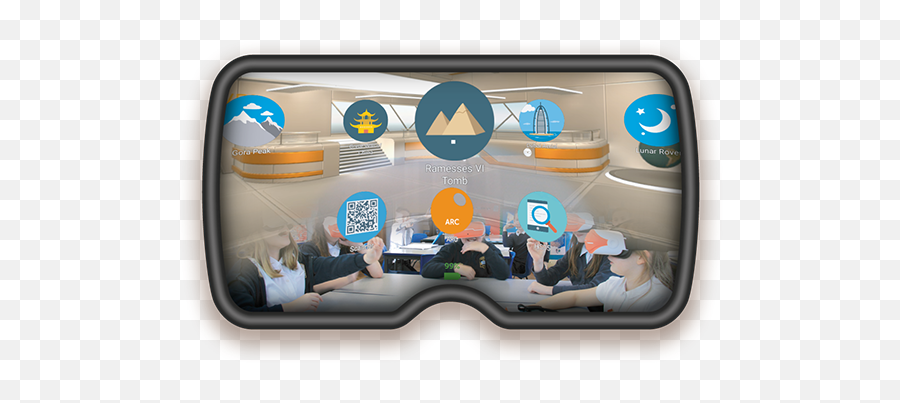 Education Interface - Virtual Reality System For Schools And Classroom Through Vr Headset Png,Reality Icon