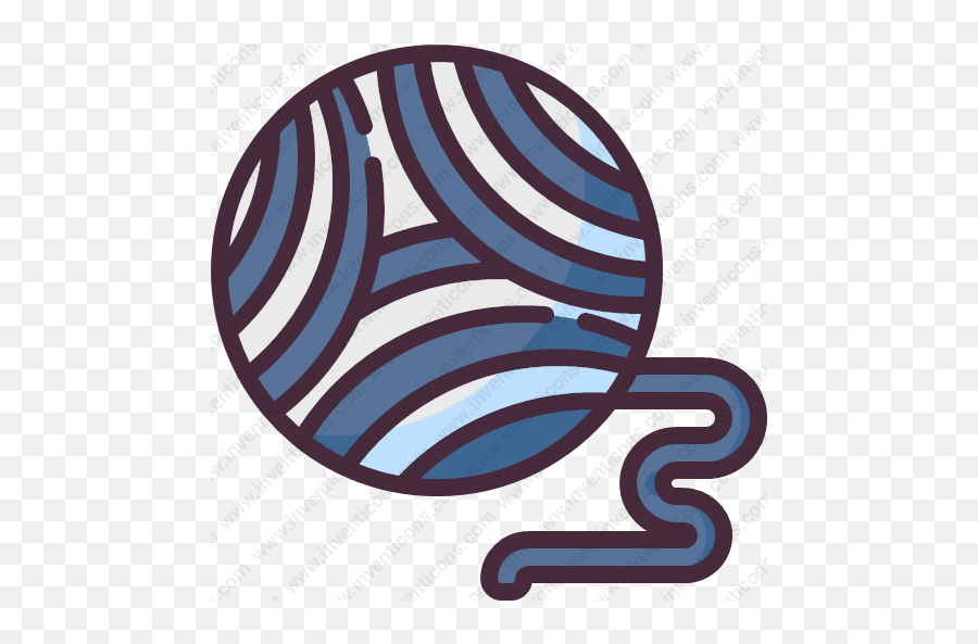 Download Yarn Ball Vector Icon Inventicons - Dot Png,Yarn Icon
