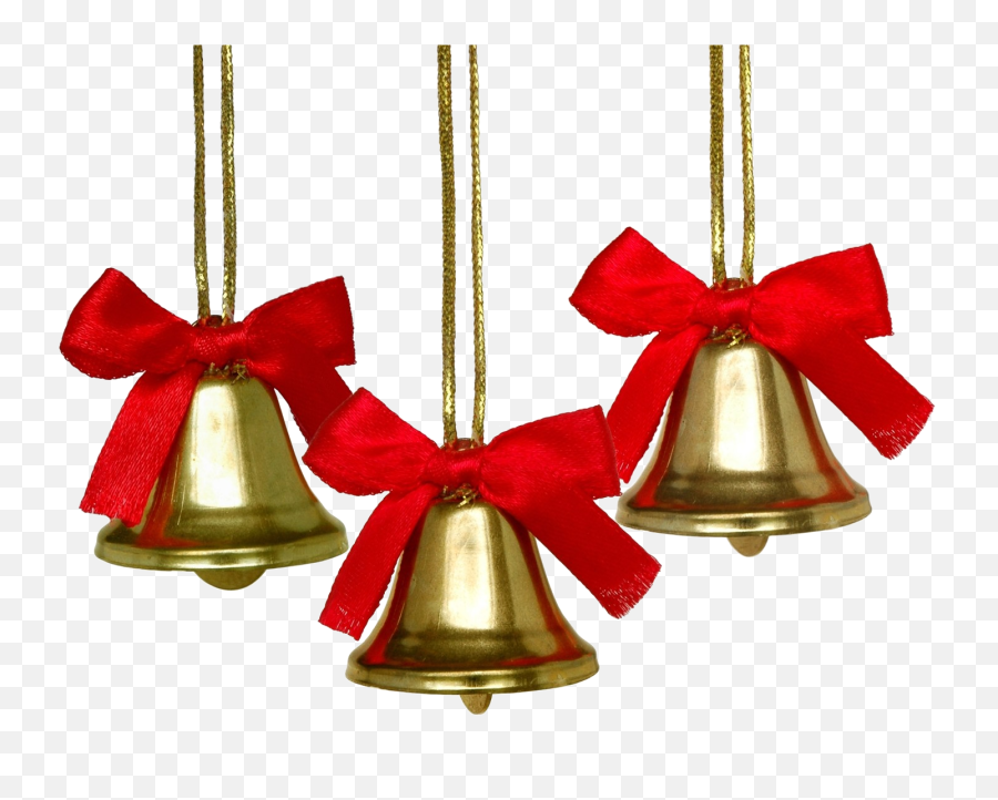 Christmas Bell Png Clipart Background Real - Christmas Bell Images Png,Holiday Ribbon Png