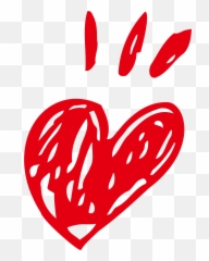 Crayon Clipart Heart - Comic Heart Png Transparent Png Crayon Heart Png,Comic Dots Png