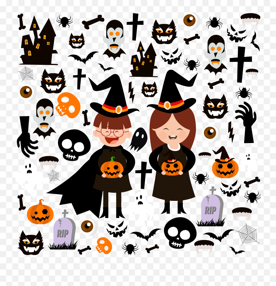 Halloween Clip Art - Halloween Decorations Party Png Halloween Decoration Png,Halloween Party Png