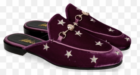 Scarlett 10 Velluto Viola Embroidery Stars Melvin U0026 Hamilton - Suede Png,Viola Png