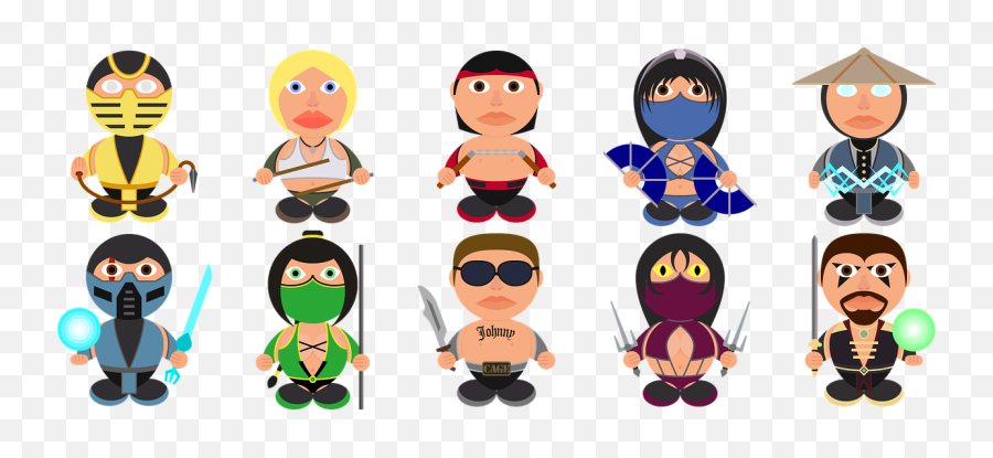 Mortal Kombat Fan Art Icons Icon - Free Image On Pixabay Cartoon Mortal Kombat Characters Png,Liu Kang Png
