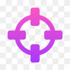 Iconsetc Simple Ios Pink Gradient Bootstrap Font Awesome - Airline Safety Objective Sample Png,Cross Hair Png
